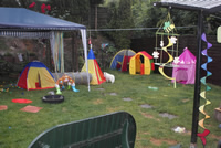 spielplatz bei Regen